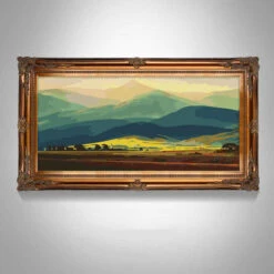 Malen Nach Zahlen Vorgebirge Landschaft