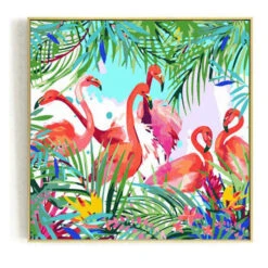 Malen Nach Zahlen Flamingo Familie