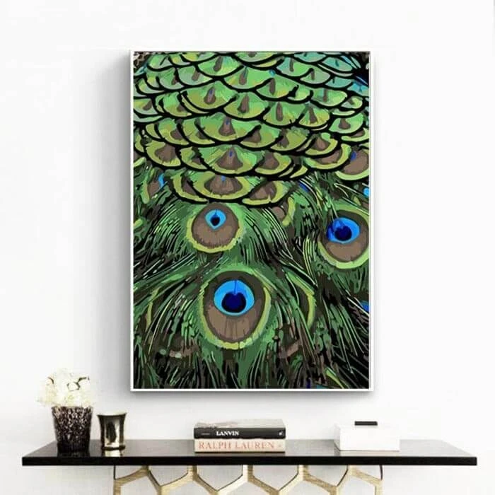 Malen Nach Zahlen Pfauenfedern 2 Malen Nach Zahlen Pfauenfedern - Image 2