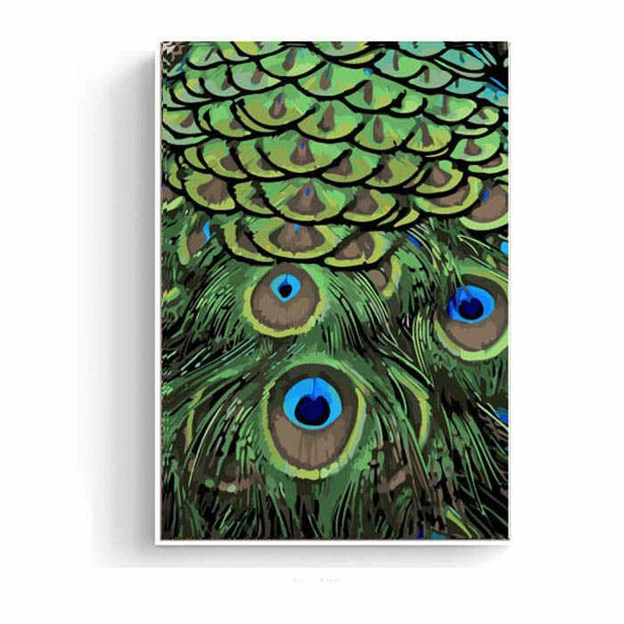 Malen Nach Zahlen Pfauenfedern 1 Malen Nach Zahlen Pfauenfedern