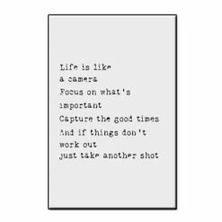 Malen Nach Zahlen Life Is Like A Camera