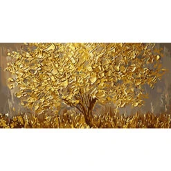 Malen Nach Zahlen Goldgelber Baum