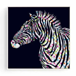 Malen Nach Zahlen Zebra Punkte Schwarz