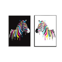 Malen Nach Zahlen Zebra Kleckse Zebra Kleckse Weiß