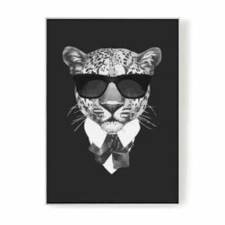 Malen Nach Zahlen Cool Leopard Schwarz Weiss