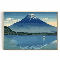 Malen Nach Zahlen Dominanter Berg Am See