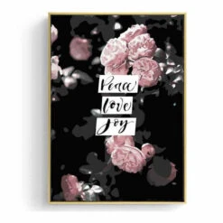 Malen Nach Zahlen Peace Love Joy