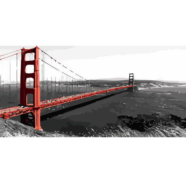 Malen Nach Zahlen San Francisco 1 Malen Nach Zahlen San Francisco