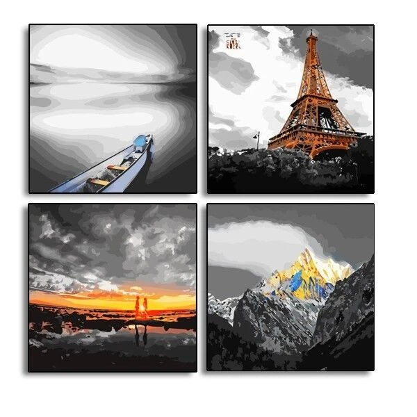 Malen Nach Zahlen MNZ-SS-492-495-496-497 - 4-teilig 1 Malen Nach Zahlen MNZ-SS-492-495-496-497 - 4-teilig