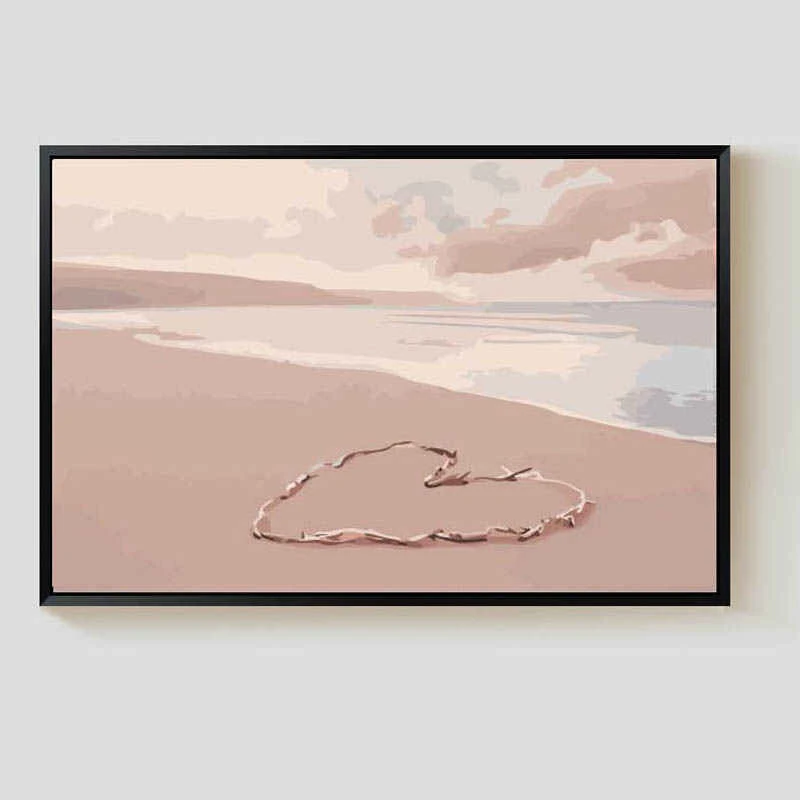 Malen Nach Zahlen Herz Am Strand 1 Malen Nach Zahlen Herz Am Strand