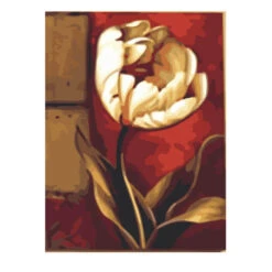 Malen Nach Zahlen Rote Blume