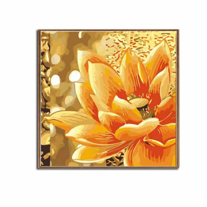 Malen Nach Zahlen Orange Blume 1 Malen Nach Zahlen Orange Blume