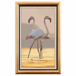 Malen Nach Zahlen Flamingo Paar