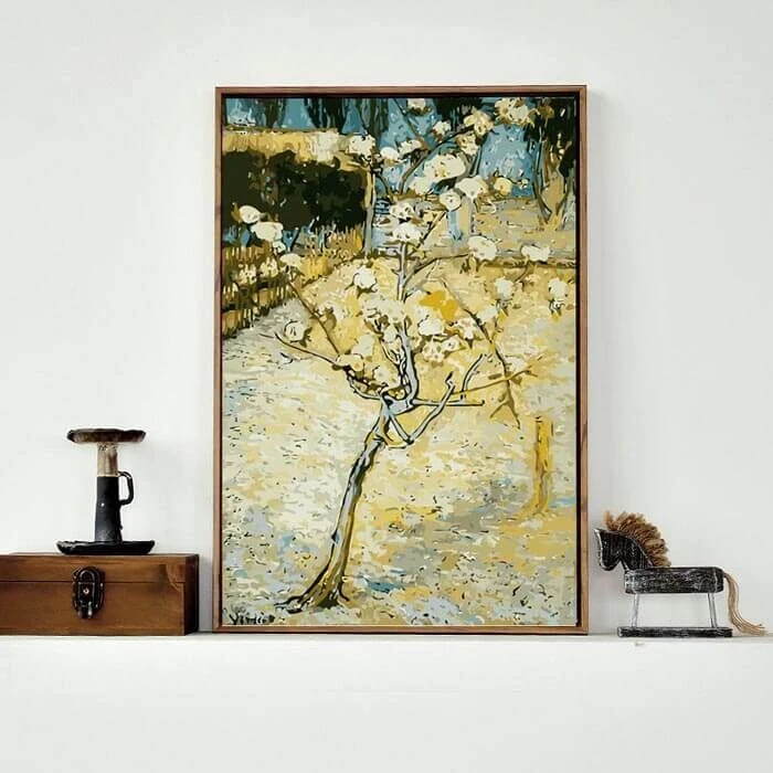 Malen Nach Zahlen Junger Baum Mit Blüten 2 Malen Nach Zahlen Junger Baum Mit Blüten – Bild 2