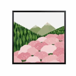 Malen Nach Zahlen Rosa Laubwald