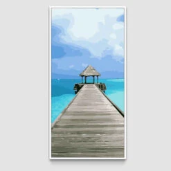 Malen Nach Zahlen Karibik Steg Ins Meer