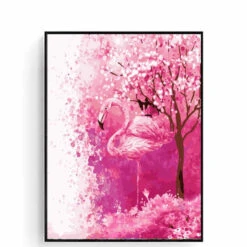 Malen Nach Zahlen Flamingo Wald