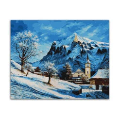 Malen Nach Zahlen Winterurlaub