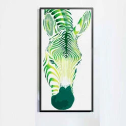 Malen Nach Zahlen Zebra Grün