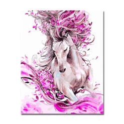 Malen Nach Zahlen Pferd Im Blütenrausch