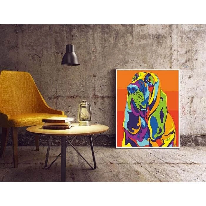 Malen Nach Zahlen Bluthund Bunt 2 Malen Nach Zahlen Bluthund Bunt - Image 2