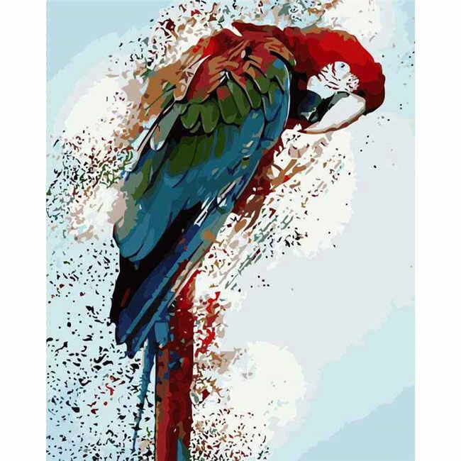 Malen Nach Zahlen Papagei Bunt Malkunst 1 Malen Nach Zahlen Papagei Bunt Malkunst