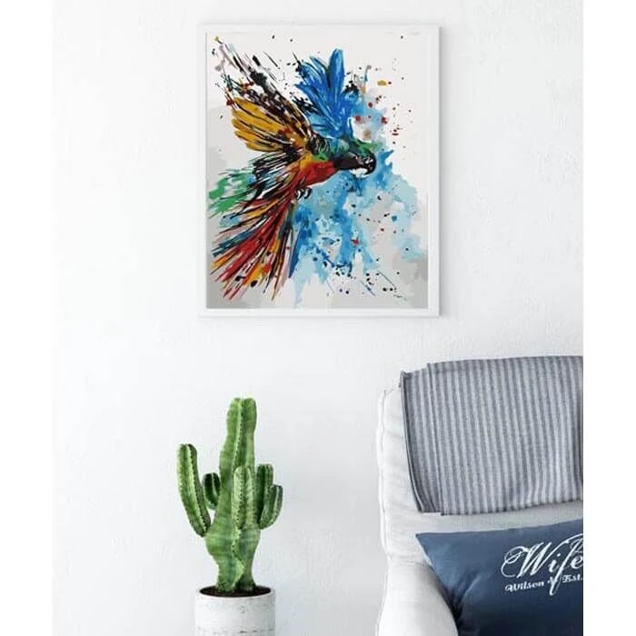 Malen Nach Zahlen Papagei Regenbogen Bunt 2 Malen Nach Zahlen Papagei Regenbogen Bunt - Image 2