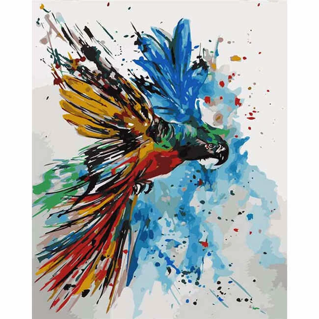 Malen Nach Zahlen Papagei Regenbogen Bunt 1 Malen Nach Zahlen Papagei Regenbogen Bunt