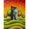 Malen Nach Zahlen Katzen Im Garten Tierkunst