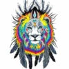 Malen Nach Zahlen Löwe Indianer Tierkunst