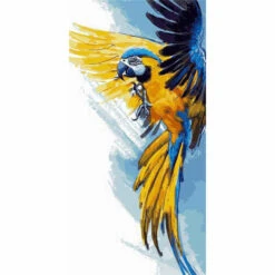 Malen Nach Zahlen Papagai Im Flug Tierkunst