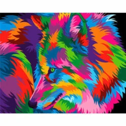 Malen Nach Zahlen Wolf Portrait Tiere Tierkunst