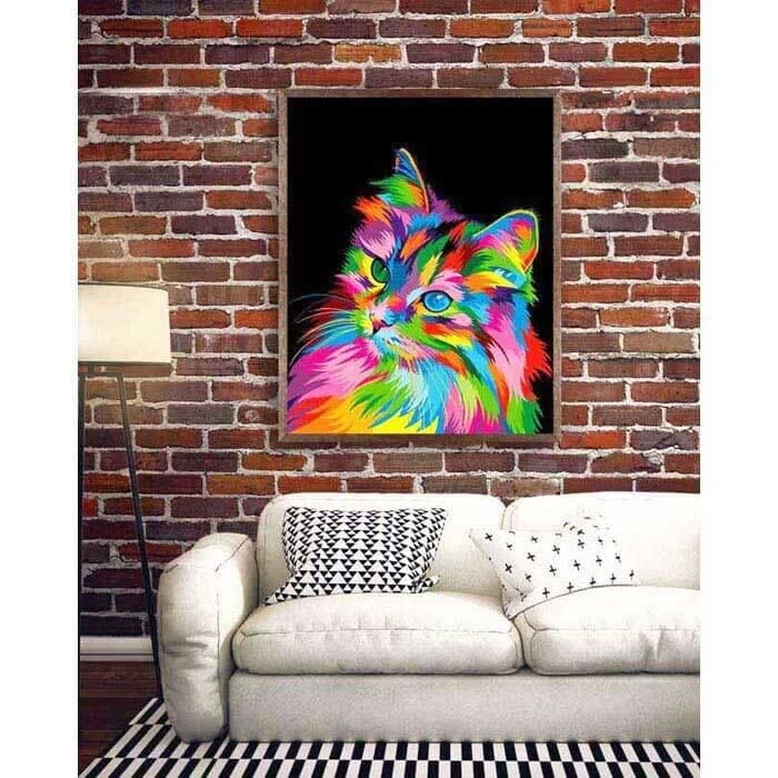 Malen Nach Zahlen Katze Portrait Tiere Tierkunst 2 Malen Nach Zahlen Katze Portrait Tiere Tierkunst - Image 2