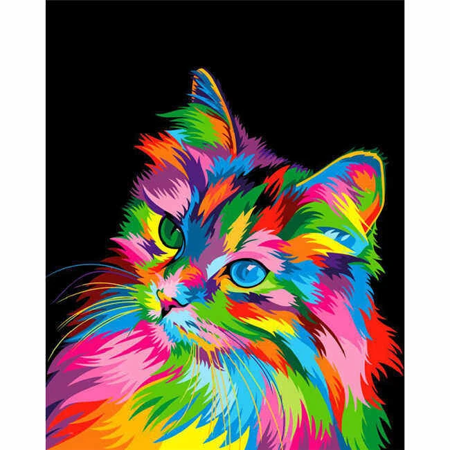 Malen Nach Zahlen Katze Portrait Tiere Tierkunst 1 Malen Nach Zahlen Katze Portrait Tiere Tierkunst