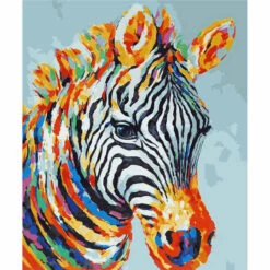 Malen Nach Zahlen Zebra Pferd Tiere Moderne Tierkunst Malerei