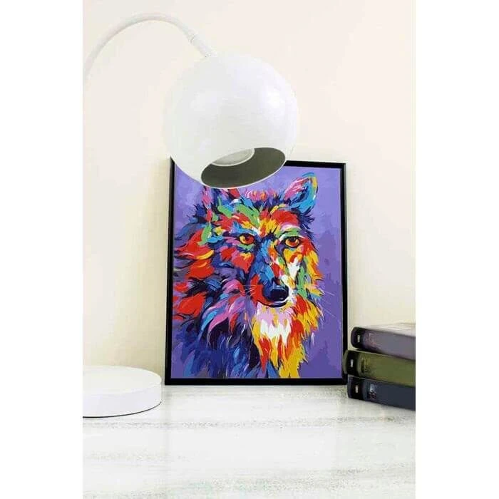 Malen Nach Zahlen Wolf Tier Moderne Tierkunst 2 Malen Nach Zahlen Wolf Tier Moderne Tierkunst - Image 2