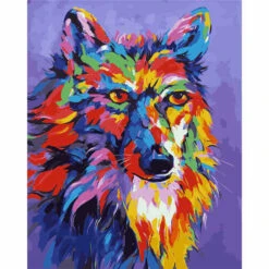 Malen Nach Zahlen Wolf Tier Moderne Tierkunst