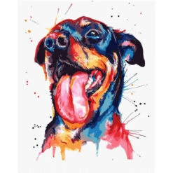 Malen Nach Zahlen Hund Dogge Moderne Tierkunst