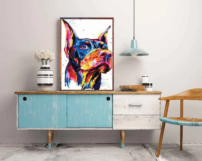 Malen Nach Zahlen Hund Dogge Porträt Moderne Tierkunst 2 Malen Nach Zahlen Hund Dogge Porträt Moderne Tierkunst - Image 2