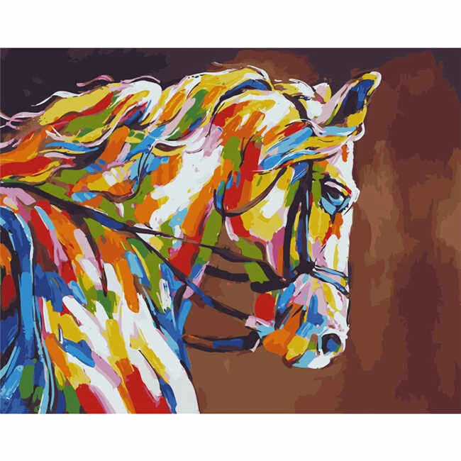 Malen Nach Zahlen Pferd Porträt Moderne Tierkunst 1 Malen Nach Zahlen Pferd Porträt Moderne Tierkunst