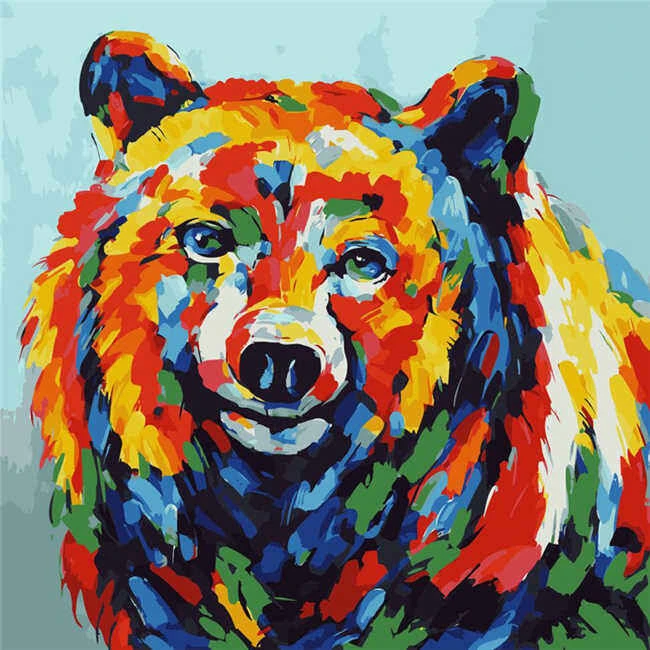 Malen Nach Zahlen Bär Moderne Tierkunst 1 Malen Nach Zahlen Bär Moderne Tierkunst