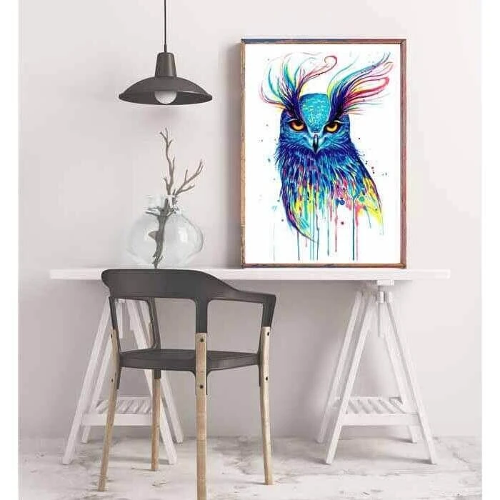 Malen Nach Zahlen Eule Vogel Moderne Tierkunst 2 Malen Nach Zahlen Eule Vogel Moderne Tierkunst - Image 2